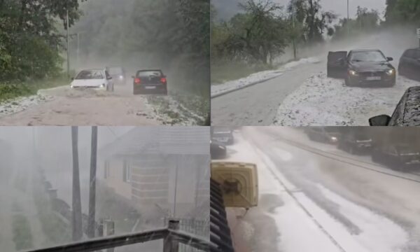 Stuhi shiu e breshëri në Brezovicë, ndërpritet qarkullimi