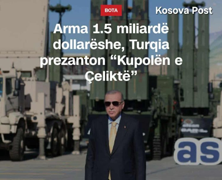 Arma 1.5 miliardë dollarëshe, Turqia prezanton “Kupolën e Çeliktë”