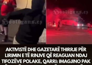 Aktivistë dhe gazetarë thirrje për lirimin e të rinjve që reaguan ndaj tifozëve polake, Qarri: Imagjino pak nëse një shqiptar do bënte shurrën…