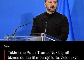 Takimi mes Trump dhe Putin, Zelensky: Mbështetemi tek SHBA!