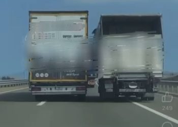 Gjobiten kamionistët për shkelje trafiku në autostradë, njëri me 60 euro, tjetri 300