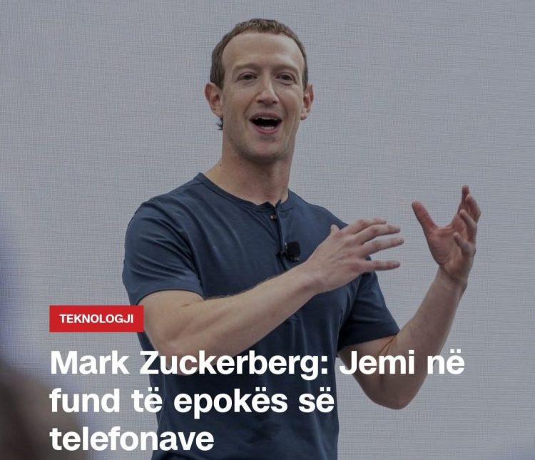 Mark Zuckerberg: Jemi në fund të epokës së telefonave