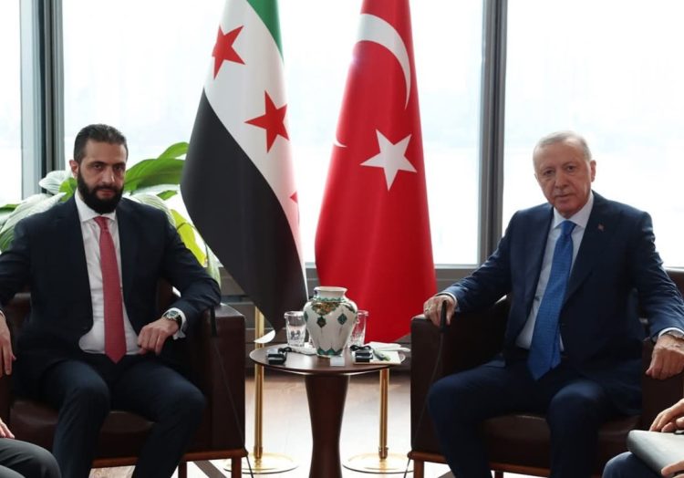 Presidenti turk Erdoğan takohet me presidentin sirian al-Sharaa në New York