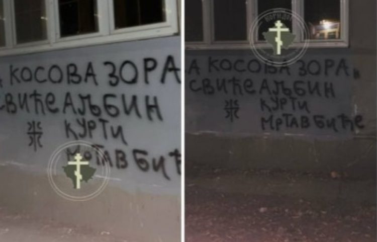 Grafite kërcënuese ndaj Kurtit në veri, rasti iniciohet si kanosje