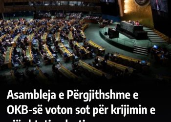 Asambleja e Përgjithshme e OKB-së voton sot për krijimin e një shteti palestinez