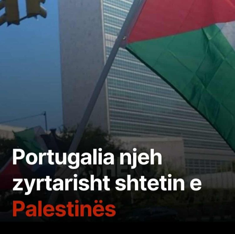 Portugalia njeh zyrtarisht shtetin e Palestinës