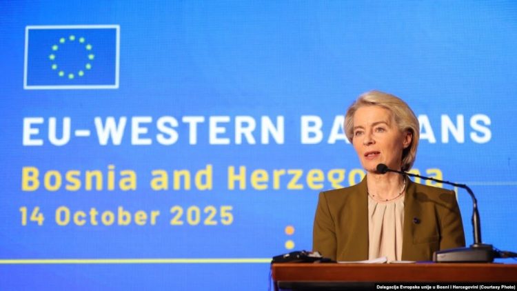 Von der Leyen në Sarajevë: Bosnja të emërojë kryenegociatorin që t’i fillojë negociatat me BE-në
