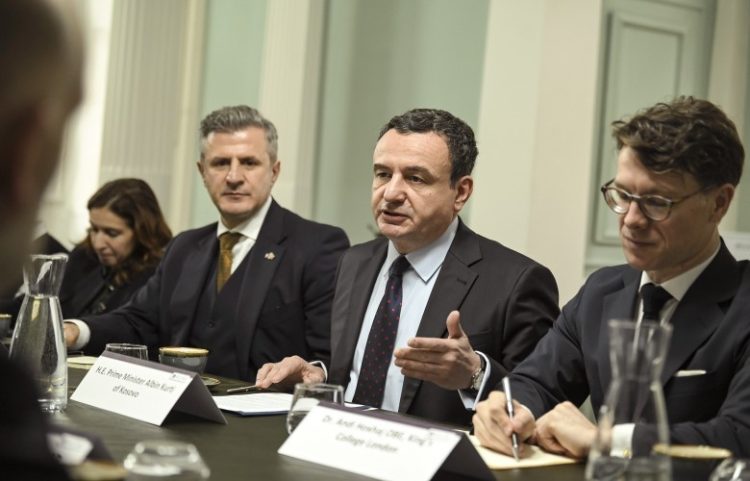 Kurti në Institutin Mbretëror në Angli: E ardhmja jonë është në BE dhe NATO