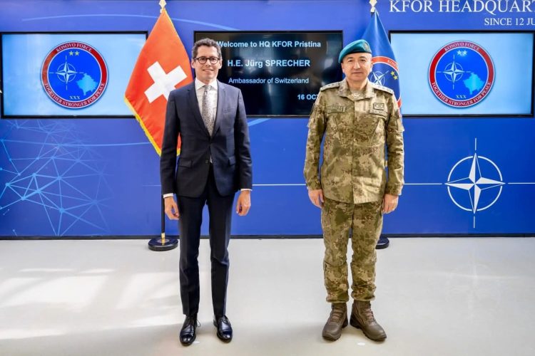 Mbështetja e Zvicrës për KFOR-in, Ulutash takoi ambasadorin Sprecher