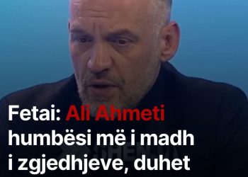 Fetai: Ali Ahmeti humbësi më i madh i zgjedhjeve, duhet të japë dorëheqje