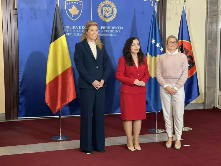 Presidentja Osmani pret në një takim ministren e Drejtësisë së Belgjikës