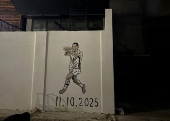 Festa e Rey Manajt ndaj Serbisë bëhet mural jashtë palestrës ”Minatori” në Mitrovicë