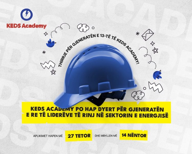 KEDS Academy hap thirrjen për aplikime për gjeneratën e 13-të