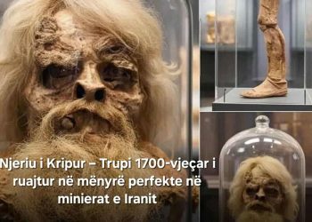 Njeriu i Kripur – Trupi 1700-vjeçar i ruajtur në mënyrë perfekte në minierat e Iranit