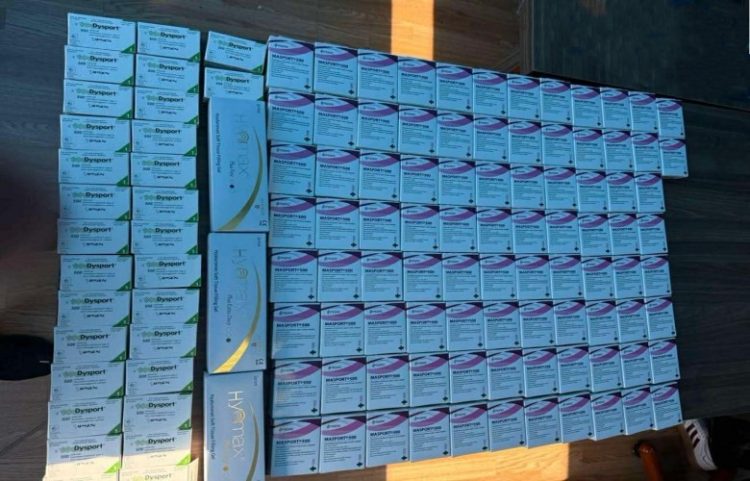 Dogana sekuestron 100 paketime Botox dhe Filler të kon*trabanduara