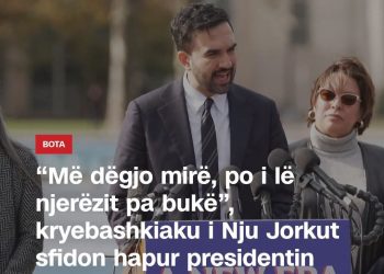 “Më dëgjo mirë, po i lë njerëzit pa bukë”, kryebashkiaku i Nju Jorkut sfidon hapur presidentin amerikan