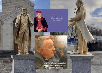 Dugolli kërkon që shtatorja e Rugovës para Katedrales të zëvendësohet me atë të Imzot Mark Sopit ose Imzot Nikë Prelës