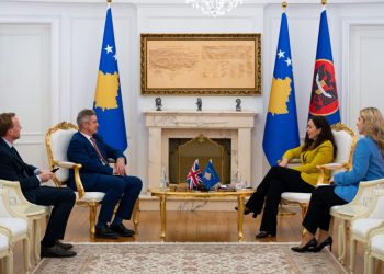 Osmani priti në takim Hargreavesin, folën për thellimi i bashkëpunimit strategjik mes Kosovës dhe Mbretërisë së Bashkuar