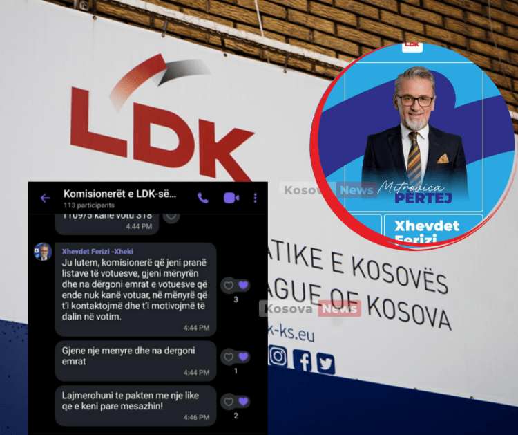 Skandaloze: LDK-ja në Mitrovicë u bën thirrje komisionerëve të saj që të nxjerrin emrat nga lista e votuesve dhe t’i thrrasin për ta votuar PDK-në