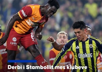 Fenerbahçe dhe Galatasaray ndahen baras në derbin e madh të Stambollit