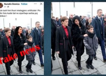 Presidenca reagon pas fotos së manipuluar të Osmanit me Brnabiqin