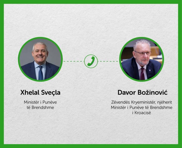Sveçla bisedon me homologun kroat për lehtësimin e kalimit kufitar për mërgatën