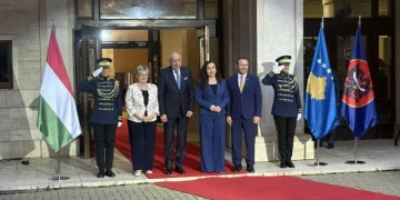Presidentja Osmani priti homologun hungarez, Tamás Sulyok