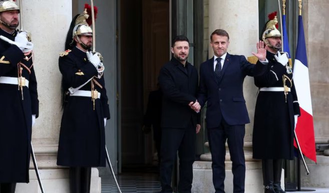 Mbështetje e fortë për Volodymyr Zelensky në Paris