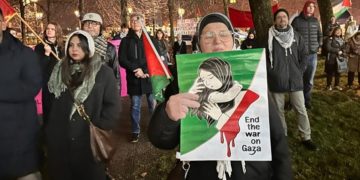 Protestë kundër Izr@elit dhe SHBA-së gjatë banketit të Nobelit në Stokholm