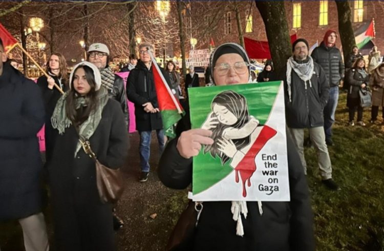 Protestë kundër Izr@elit dhe SHBA-së gjatë banketit të Nobelit në Stokholm