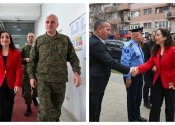 Festë në detyrë për sigurinë e vendit, Osmani falënderon FSK-në dhe Policinë
