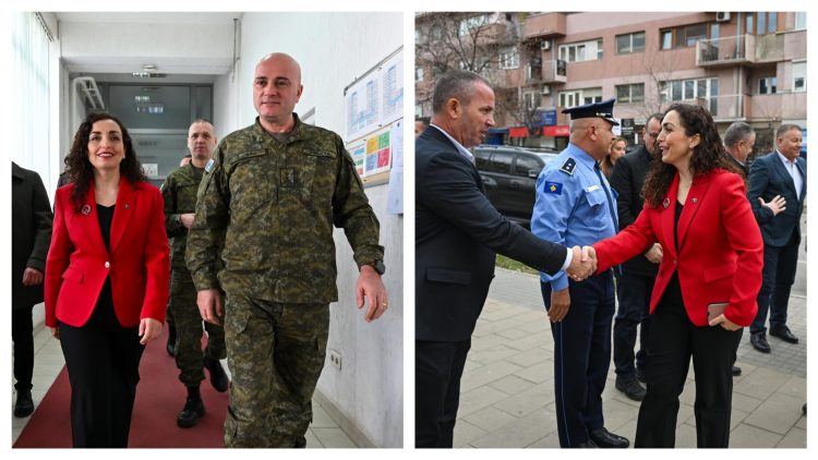 Festë në detyrë për sigurinë e vendit, Osmani falënderon FSK-në dhe Policinë