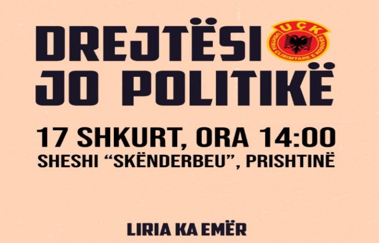 OVL UÇK mbështet marshin “Drejtësi, jo politikë!” më 17 shkurt