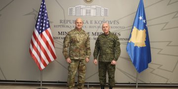 Komandanti i FSK-së priti në takim Drejtorin e Ushtrisë së Gardave Kombëtare të SHBA-së