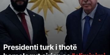 Presidenti turk i thotë homologut sirian se “eliminimi i plotë i te*rrorizmit” është jetik për Sirinë dhe rajonin
