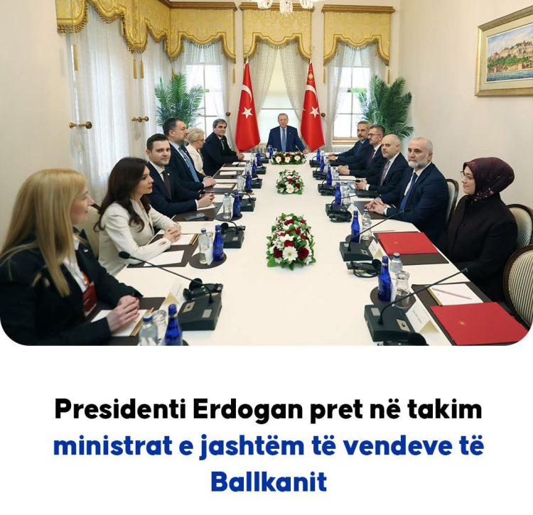 Presidenti Erdogan pret në takim ministrat e jashtëm të vendeve të Ballkanit