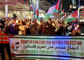 Suedi, anulohen festimet e vitit të ri dhe mbahet protestë në mbështetje të Palestinës