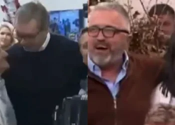 Një kr^iminel i dënuar për vrasje këndoi për Vuçiqin dhe ministrat e Serbisë