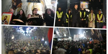 Serbët protestojnë kundër diktatorit Vuçiq