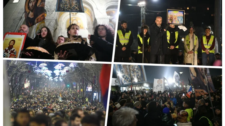 Serbët protestojnë kundër diktatorit Vuçiq