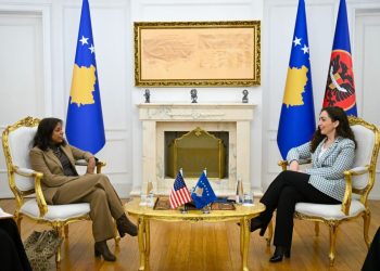 Osmani priti në takim të ngarkuarën me punë të SHBA-ve, flasin anëtarësimin e Kosovës në Bordin e Paqes