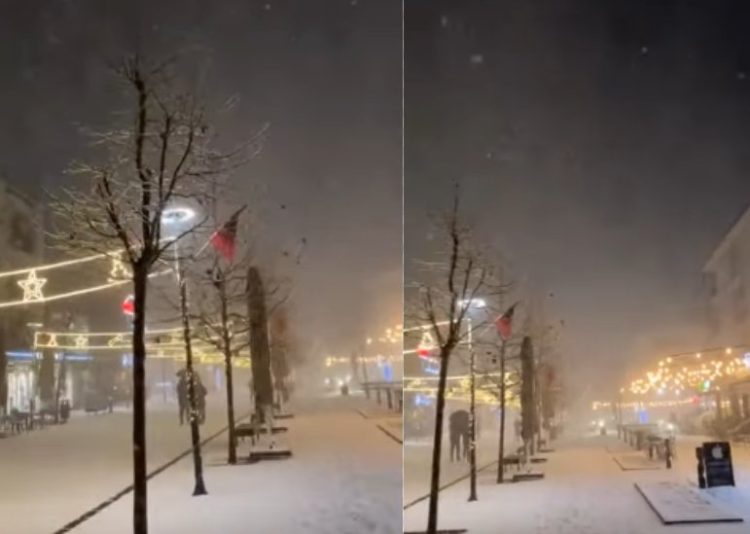 Reshjet e borës e mbulojnë Podujevën, publikohen pamje