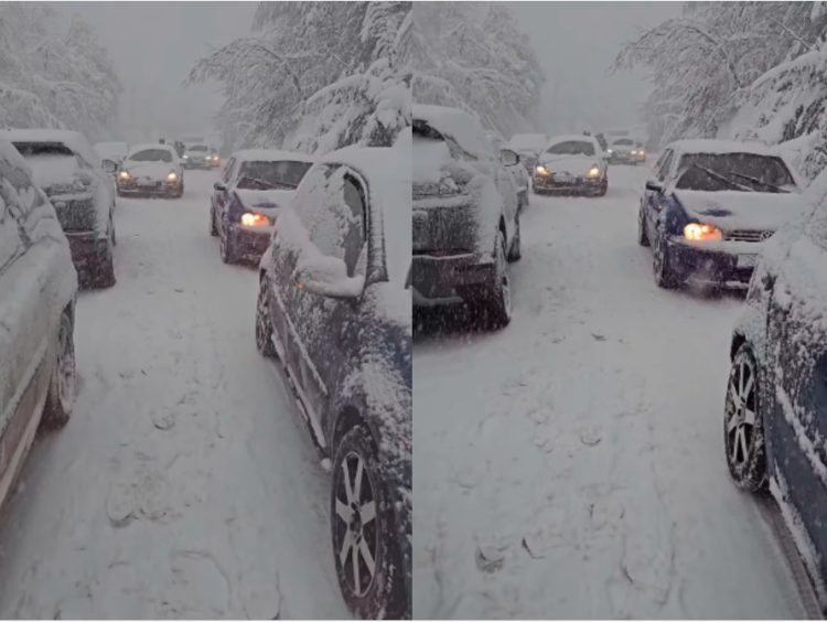 30 deri në 50 centimetra borë në Brezovicë, krijohen kolona veturash