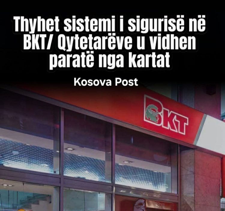 Tiranë, Thyhet sistemi i sigurisë në BKT/ Qytetarëve u vidhen paratë nga kartat