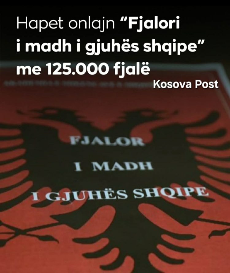 Hapet onlajn “Fjalori i madh i gjuhës shqipe”