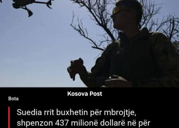 Suedia rrit buxhetin për mbrojtje, shpenzon 437 milionë dollarë në për blerjen e dronëve ushtarakë