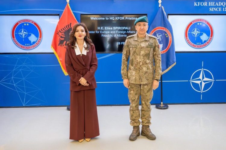 Spiropali konfirmon mbështetjen e Shqipërisë për KFOR-in: Siguria e Kosovës, thelbësore për rajonin