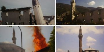 Ekspozohen fotografitë e xhamive të shkatërruara në Kosovë e Bosnje