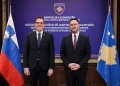 Konjufca takon ambasadorin Blaj, diskutojnë për thellimin e bashkëpunimit Kosovë–Slloveni
