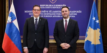 Konjufca takon ambasadorin Blaj, diskutojnë për thellimin e bashkëpunimit Kosovë–Slloveni